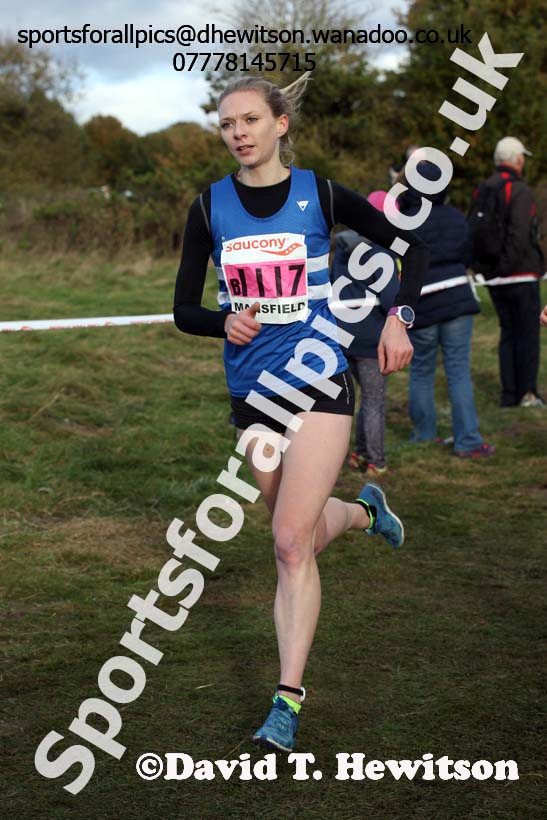 Senior women, 2016 National Cross Country Relays, Berry Hill Park, Mansfield. Photo: David T. Hewitson/Sports for All Pics